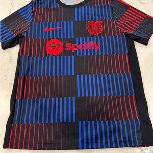 Nike Kids Black Jersey with Red and Blue Accents